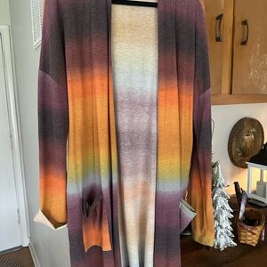 Beeson River Multicolor Striped Cardigan